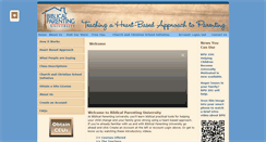 Desktop Screenshot of biblicalparentinguniversity.com